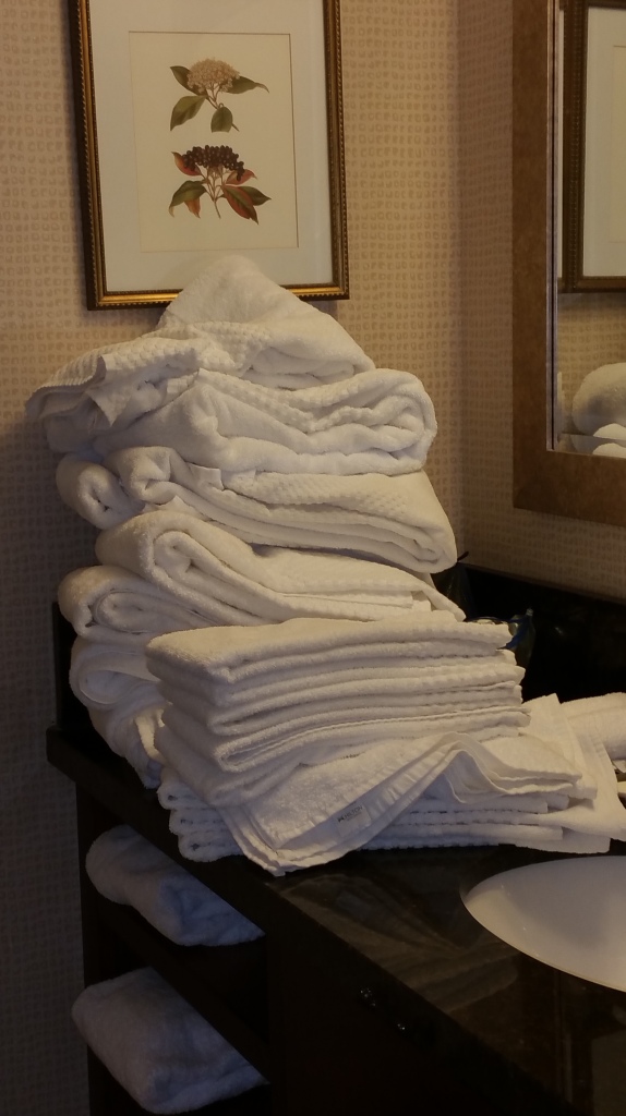 Picture of our pile of towels.